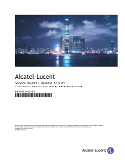7750 sr os radius attributes reference guide v12.0r1 - Alcatel