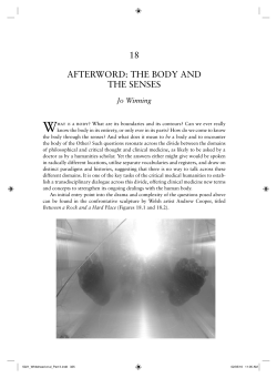 18 afterword: the body and the senses