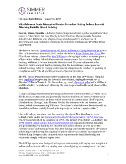 1 Whistleblower Beats Attempt to Dismiss Precedent