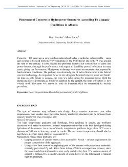 Placement of Concrete in Hydropower Structures According To