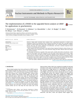 The implementation of a DSSSD in the upgraded boron analysis at