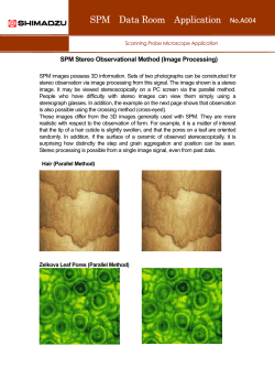 SPM Stereo Ovservational Method