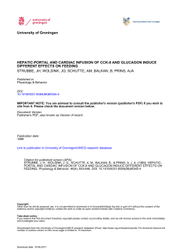 hepatic-portal and cardiac infusion of cck-8 and glucagon