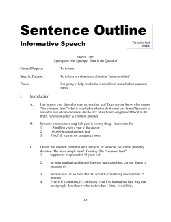 Informative Speech Outline