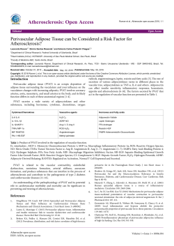 Perivascular Adipose Tissue can be Considered a Risk Factor for