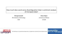 How much does word sense disambiguation help in sentiment