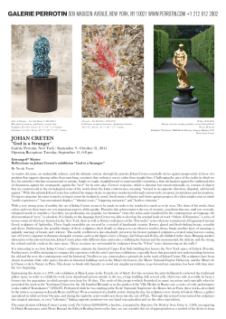 Press Release - Galerie Perrotin