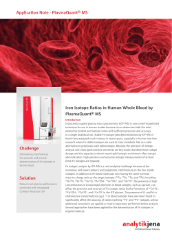 Application Note ICP-MS Fe isotope ratios in blood