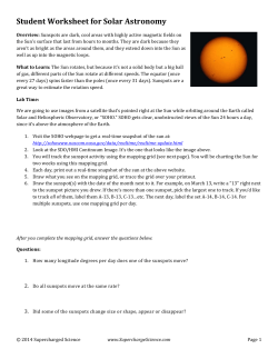 StudentWorksheetforSolarAstronomy