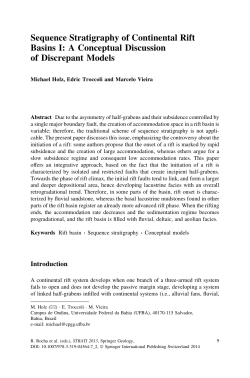 Sequence Stratigraphy of Continental Rift Basins I