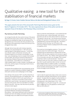 Qualitative easing &ndash; a new tool for the