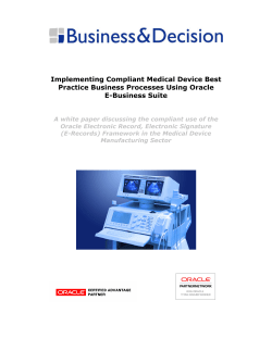 Implementing Compliant Medical Device Best Practice