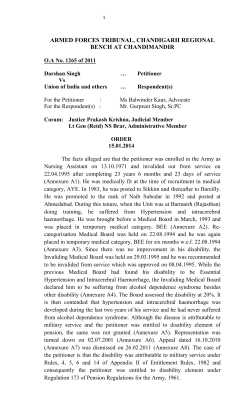 armed forces tribunal, chandigarh regional bench at chandimandir
