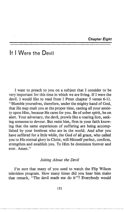 Chapter 8- If I were The Devil