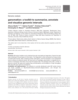 genomation: a toolkit to summarize, annotate and