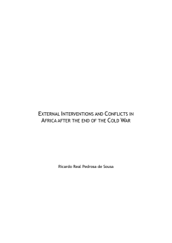 EXTERNAL INTERVENTIONS AND CONFLICTS IN AFRICA AFTER
