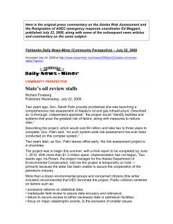 KUAC radio &ndash; Stories for Thursday, July 23rd, 2009