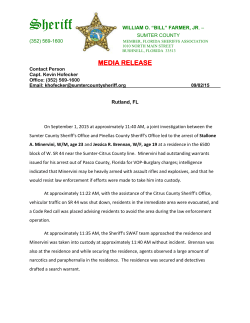 Rutland Arrests - Sumter County Sheriff`s Office