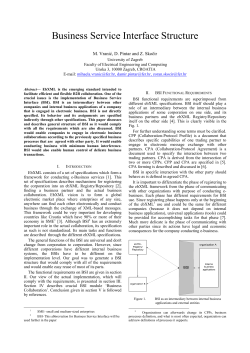 Business Service Interface Structure