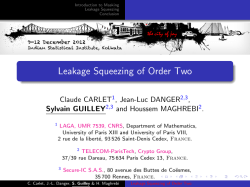 Leakage Squeezing of Order Two-0mm