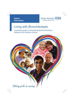Living with Bronchiectasis - Derby Teaching Hospitals NHS