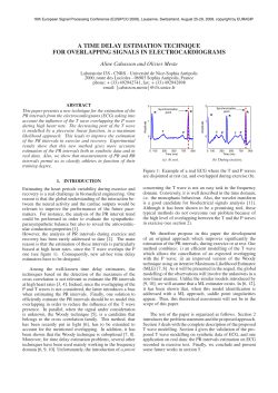 A time delay estimation technique for overlapping signals