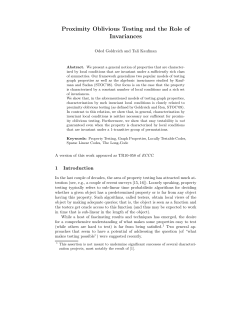 Proximity Oblivious Testing and the Role of Invariances