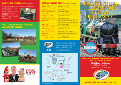 our 2017 Brochure - Eastleigh Lakeside Railway