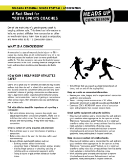 HeadsUpConcussion - Football Niagara