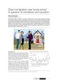 Does immigration raise house prices? A question of