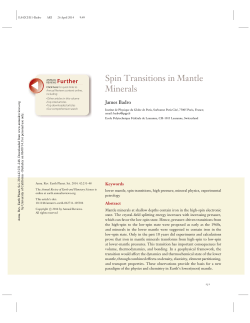 Spin Transitions in Mantle Minerals