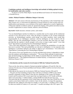 Combining academic and intelligence knowledge and methods in