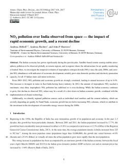 NO2 pollution over India observed from space &mdash; the impact of rapid
