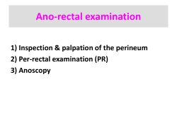 Ano-rectal examination