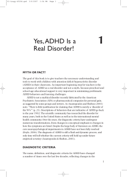 Yes,ADHD Is a Real Disorder!