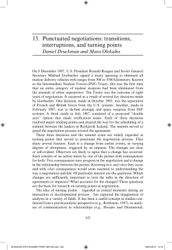 Punctuated Negotiations - University of Missouri School of Law