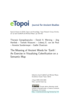 The Meaning of Ancient Words for `Earth`