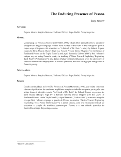 The Enduring Presence of Pessoa