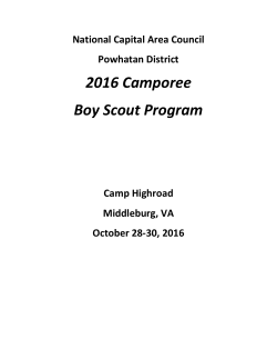 2016 Camporee Guide
