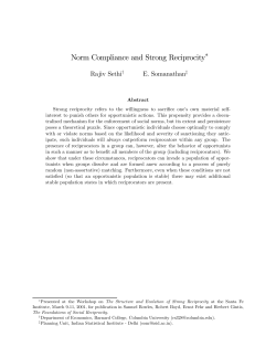 Norm Compliance and Strong Reciprocity