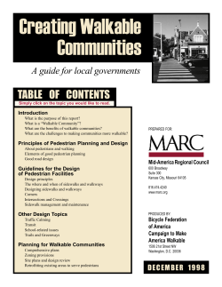 Creating Walkable Communities - National Center for Bicycling and