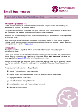 HWR01a &ndash; Small businesses