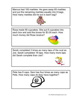 Marcus had 100 marbles. He gave away 65 marbles and put the