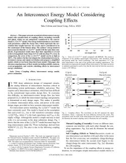 An interconnect energy model considering coupling
