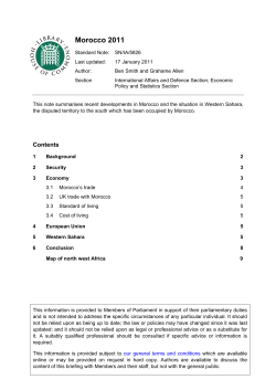 Morocco 2011 - Parliament UK