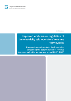 Ei R2016 01 - Energimarknadsinspektionen