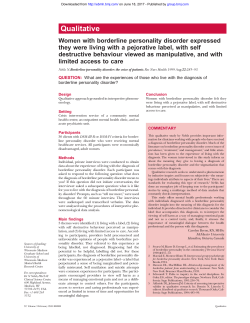 Qualitative - Evidence