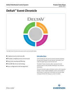 DeltaV Event Chronicle