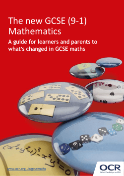 Maths parent and learner guide