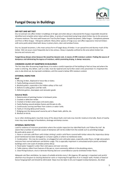 Fungal Decay in Buildings - Property Care Association